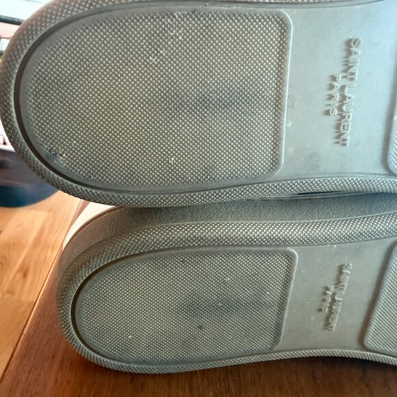 Saint Laurent SL/10H White Black Classic Court High Sneakers Sz 41 barely worn - Picture 12 of 12